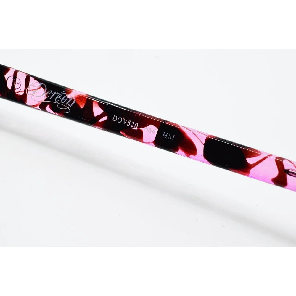 Dereon Eyeglasses Womens Pink Tortoise DOV520 664 HM 52-19-140